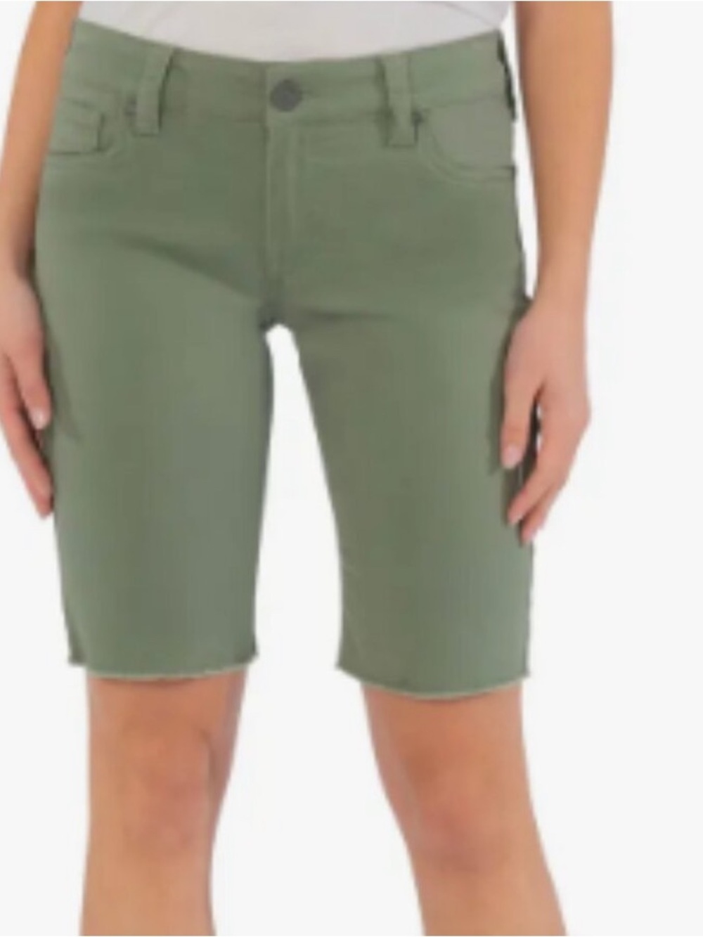 Kut from the Kloth Olive Green Casual Shorts